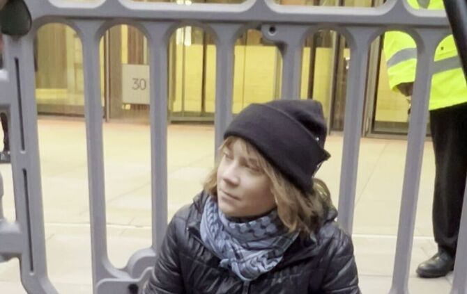 Protestaktion in London - Greta Thunberg