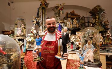 Kuriose Krippenfiguren in Italien