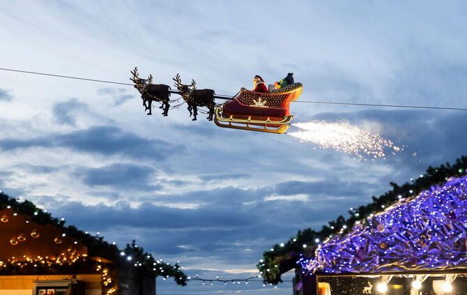 Flugradare sollen Schlitten des Weihnachtsmannes geortet haben