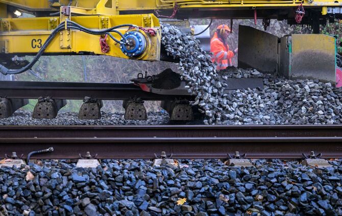 Bauarbeiten an der Anhalter Bahn
