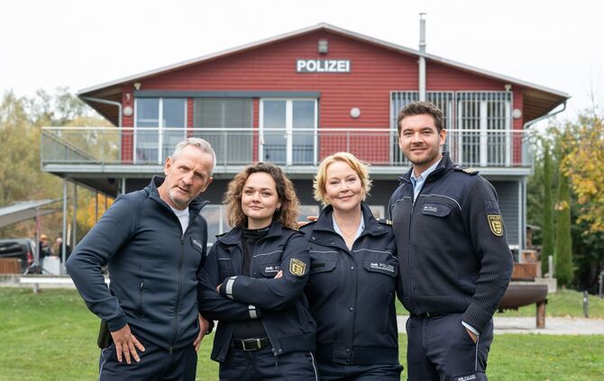 Dreharbeiten zur ARD-Serie "WaPo Bodensee"