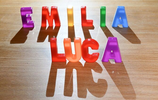 Illustration - Vornamen - Emilia und Luca