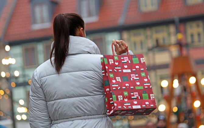 Weihnachts-Shopping