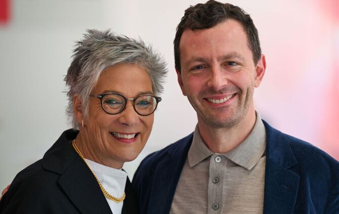 Karin Schmidt-Friderichs und Sebastian Guggolz