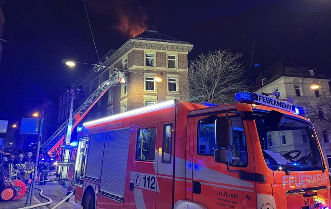 Brand in Stuttgart