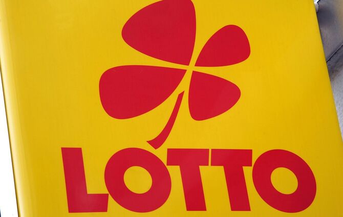 Werbeschild Lotto