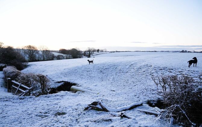 Winter in Großbritannien