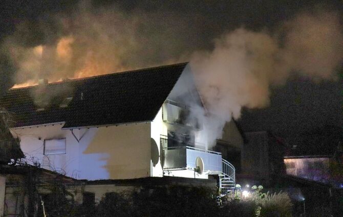 Brand in Einfamilienhaus