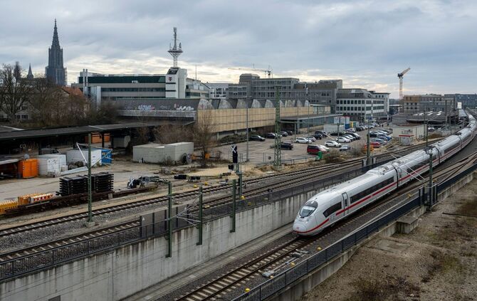 Bauarbeiten am Ulmer Hauptbahnhof
