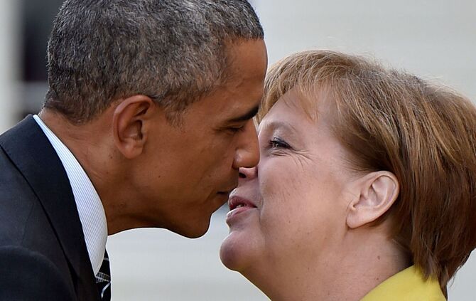 Obama und Merkel