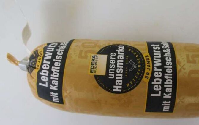 Edeka Leverwurst Fleisch Wurst