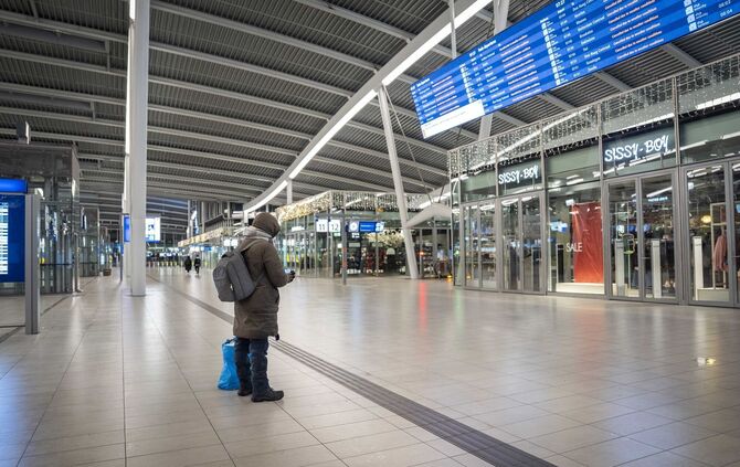 Winterwetter in den Niederlanden - Zugausfälle