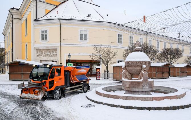 Winterwetter in Ungarn
