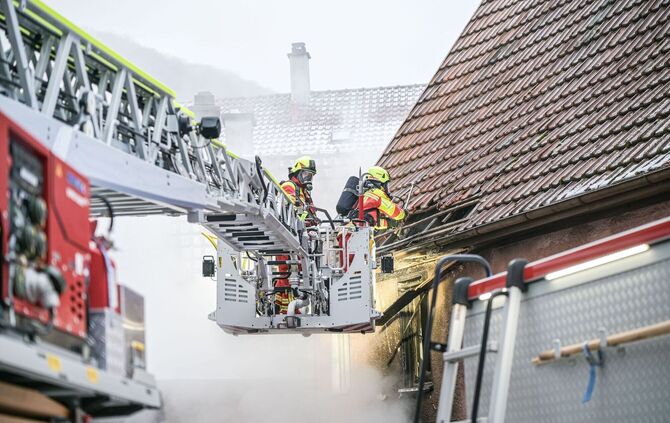 Mehrere Verletzte bei Feuer in Geislingen an der Steige