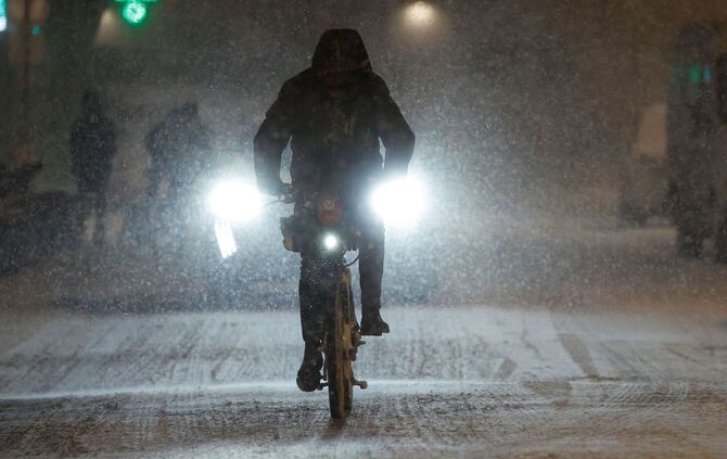 Winterwetter in Frankreich