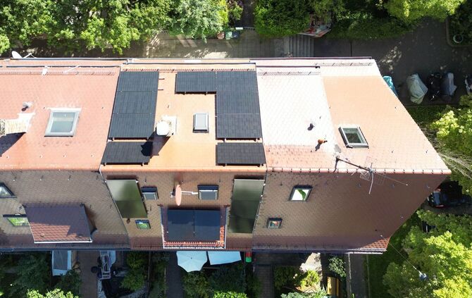 Solaranlage auf Hausdach