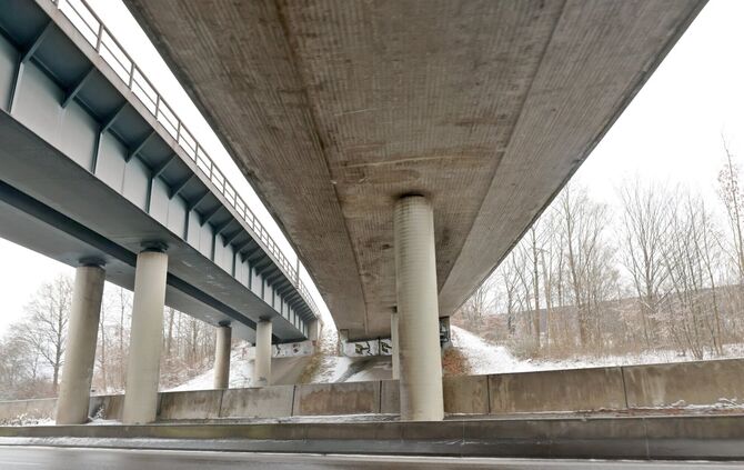 Brücke über B14 B29 Teiler