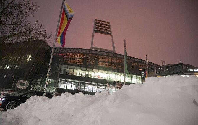 Winterwetter - Sturmtief Elli - Bremen