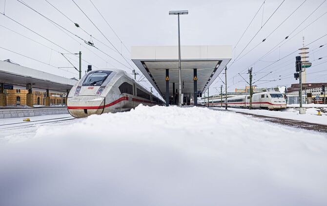 Nach Sturmtief Elli - Bahnhof Hannover