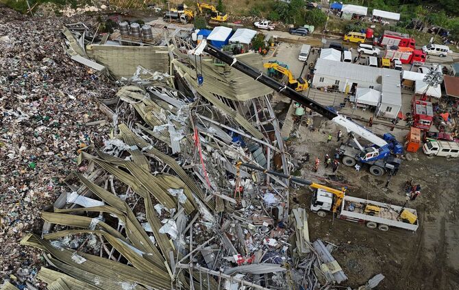 Einsturz einer Mülldeponie auf den Philippinen