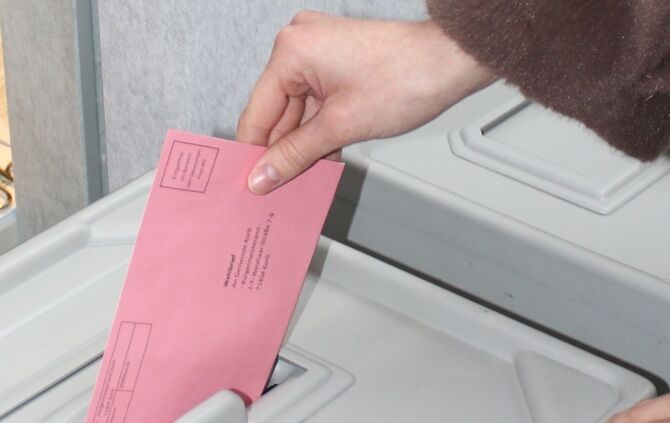 Eine Wahlurne (Symbolfoto).