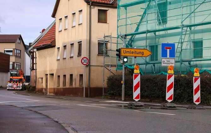 Die Stuttgarter Straße in Beutelsbach.
