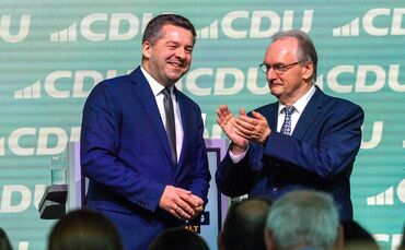 Sven Schulze und Reiner Haseloff