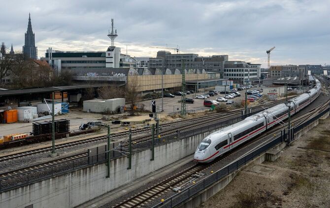 Bauarbeiten am Ulmer Hauptbahnhof