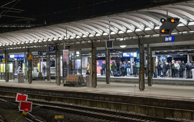 Bauarbeiten am Ulmer Hauptbahnhof
