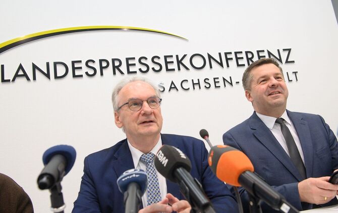 Kabinetts-Pressekonferenz in Sachsen-Anhalt