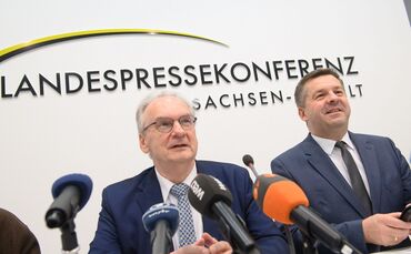 Kabinetts-Pressekonferenz in Sachsen-Anhalt