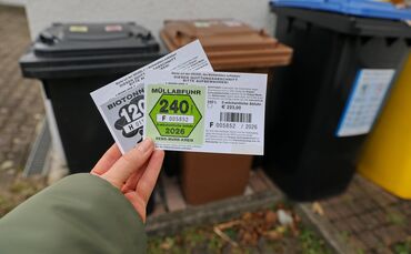 Wo kann man rund um Waiblingen Müllmarken kaufen?