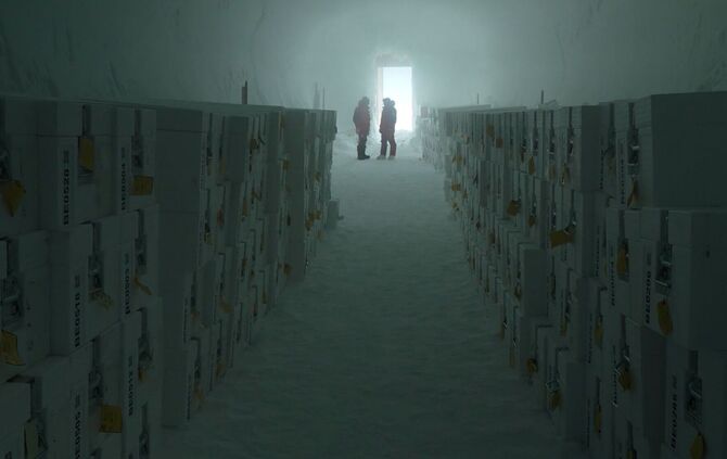 Alpengletscher-Eis am Südpol