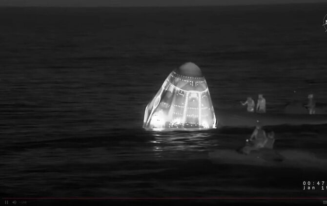 Ankunft der ISS-Crew auf der Erde