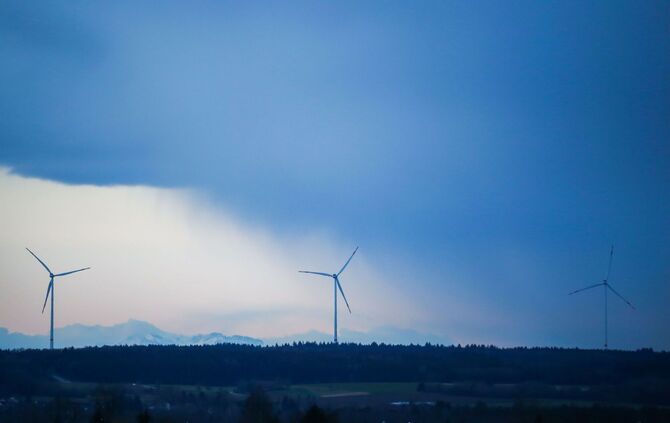 Windräder in Oberschwaben