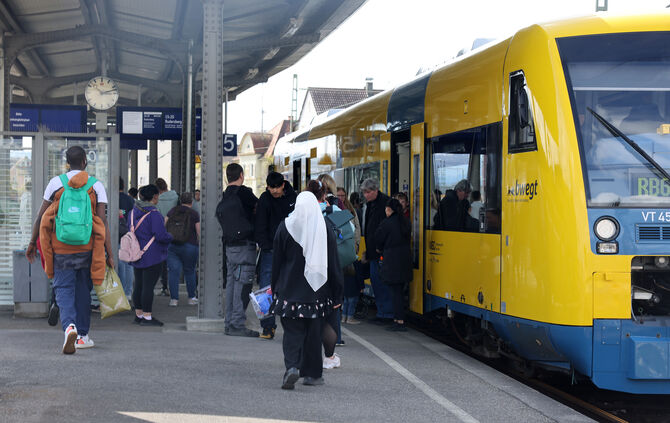 Den Bahnhof in Schorndorf erreichte ein Wiesel-Zug am Mittwochfrüh nicht mehr.
