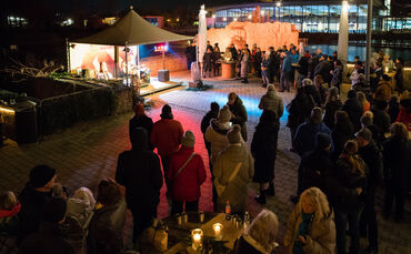 Kultur im Schnee am Ziegeleisee war im vergangenen Jahr gut besucht. (Archivfoto)