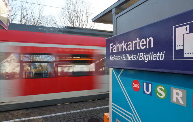 Die S-Bahn-Station in Nellmersbach.
