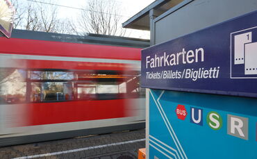 Die S-Bahn-Station in Nellmersbach.