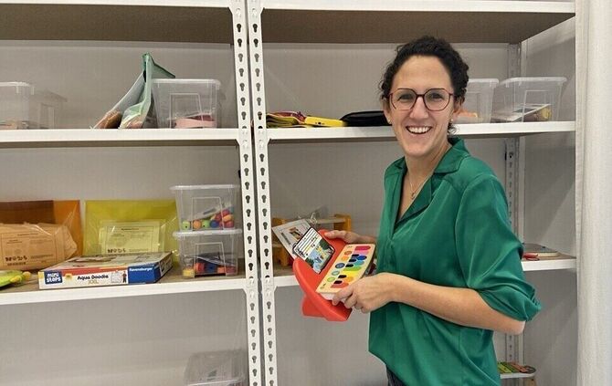 Daniela Bundschuh hat eine Spielzeugbibliothek in Fellbach eröffnet.