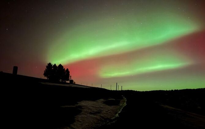 Polarlichter über Baden-Württemberg