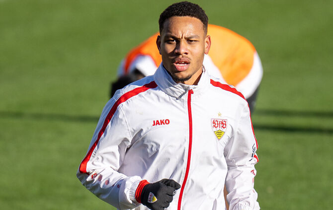 Nikolas Nartey kam in dieser Saison in 22 Pflichtspielen für den VfB Stuttgart zum Einsatz.