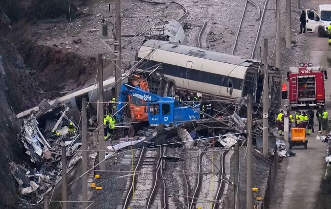 Nach dem Zugunglück in Spanien
