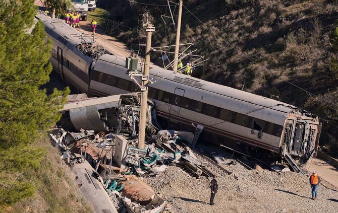 Nach dem Zugunglück in Spanien
