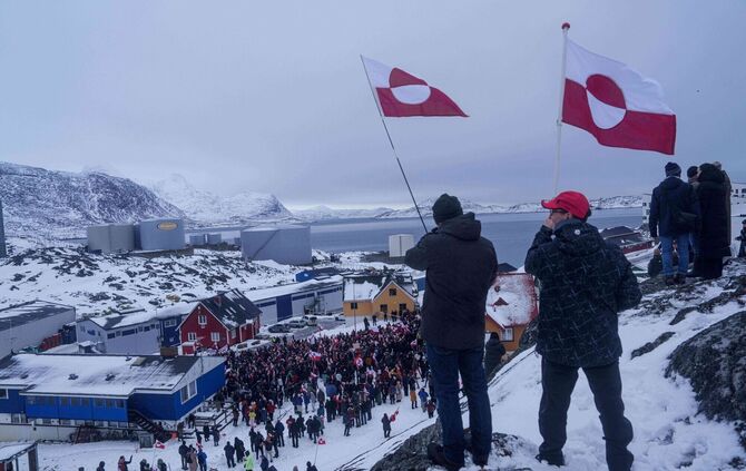 Grönland-Konflikt - Proteste in Grönland