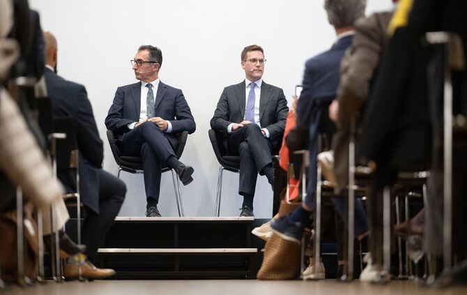 Auf sie fokussiert sich der Wahlkampf im Südwesten wohl: Grünen-Spitzenkandidat Cem Özdemir und CDU-Chef Manuel Hagel. (Archivbi