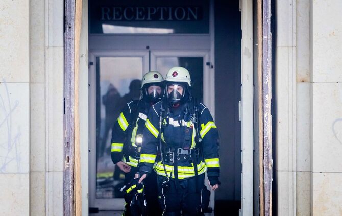 Brand auf Bogensee-Areal in Wandlitz