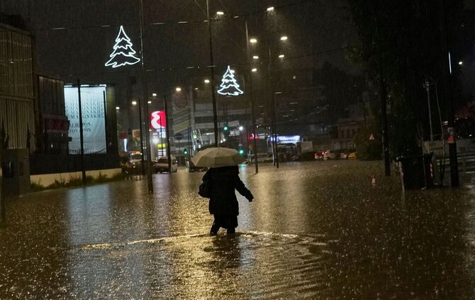Unwetter in Griechenland