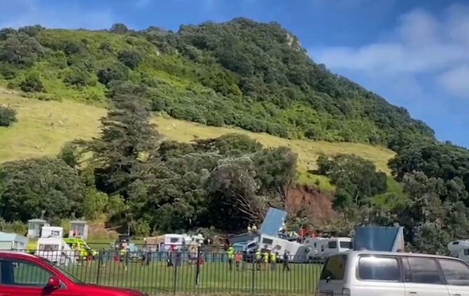 Erdrutsch in Neuseeland