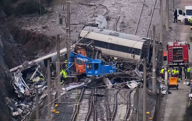 Nach dem Zugunglück in Spanien